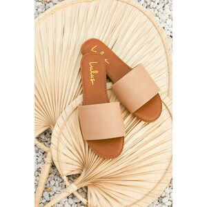 Lulus Addison Natural Slide Sandals Beige - Size 6
NEVER WORN